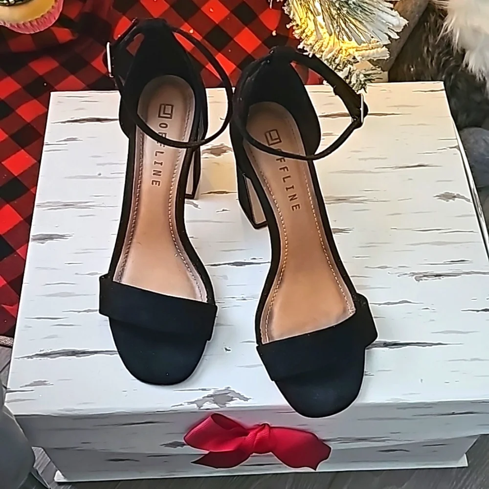 Well Worn Suede Black Heels